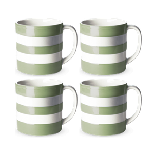 Set of 4 Willow Green 15oz Mugs