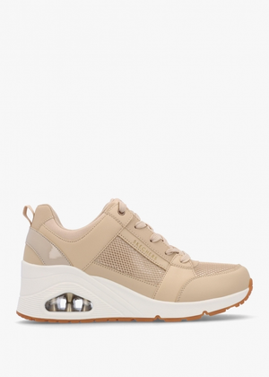 Uno Everything Nice Natural Wedge Trainers