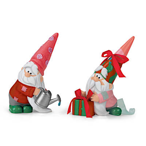 Lumen And Twinkle Christmas Tree Gnome Figure Set