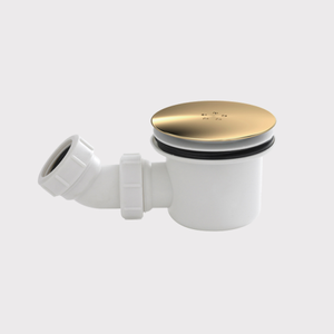  Fast Flow Shower Tray Waste - Brushed Brass 