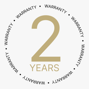 2 year warranty (included)