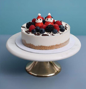 Christmas Snowman Cheesecake