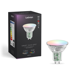 LED Smart Bulb GU10 - RGB+CCT - 4.9W - Colour Changing - WiFi - Dimmable - Works with Alexa & Google Home