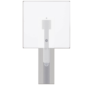 Track Light Power Connector with Cover Plate - White - Single Circuit