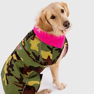 dryrobe Dog Robe Coat - S / Camouflage Pink