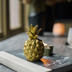 Tanga Golden Pineapple Sculpture