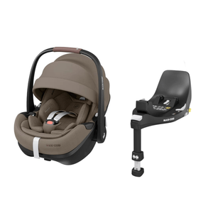 Maxi Cosi Pebble 360 PRO 2 Car Seat (NON-Slide) and Base - Twillic Truffle