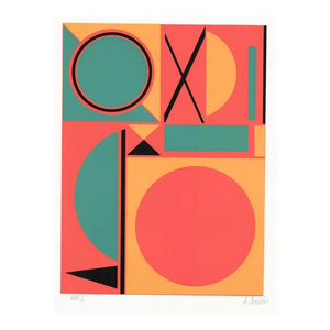 Midcentury Modern Style Serigraph by Shessler