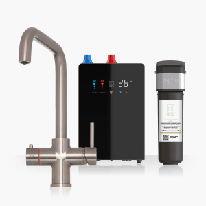 4OUR Brushed Nickel & Nexus 4-1 Square Instant Boiling Water Tap