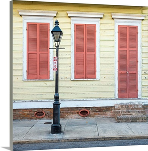 United States, Louisiana, New Orleans. Colorful doors and windows in the French Quarter