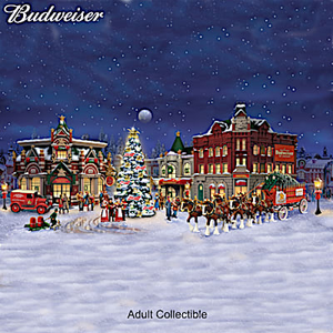 Budweiser Holiday Memories Village Collection