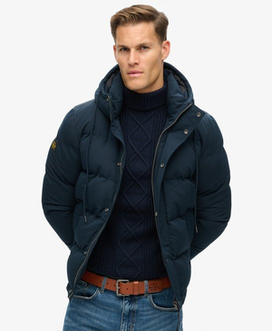 Everest Kurze Pufferjacke mit Kapuze