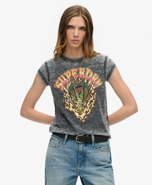 Biker Rock T-shirt met print