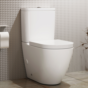 Elva Close Coupled Rimless Toilet and Soft Close Seat with Cistern