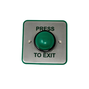 Green Dome Momentary Press To Exit Button - SSS