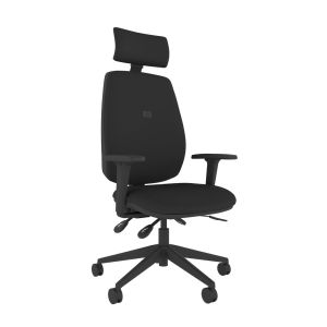 Positiv P-Sit High Back (with armrests & headrest) - Black