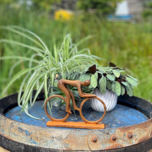 Cast Iron "On Your Bike" Statue