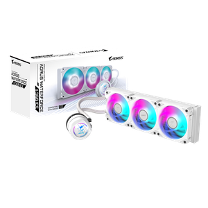 Gigabyte AORUS WATERFORCE II 360mm ICE Intel / AMD AIO Liquid Cooler - White