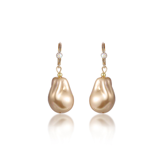 Chunky Faux Pearl Drop Earrings