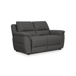 Theo 2 Seater Sofa in Elephant Grey Leather