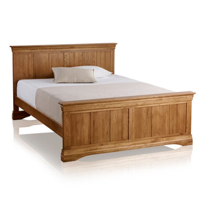 French Farmhouse Solid Oak 4ft 6 Double Bed