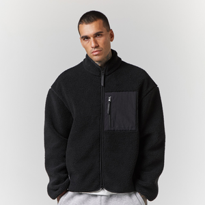 Borg Full Zip Fleece | Black