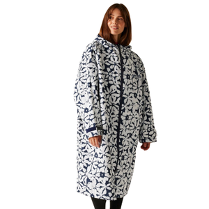 Regatta Outdoor Active Adults Waterproof Changing Robe - L/XL / Navy/White Floral