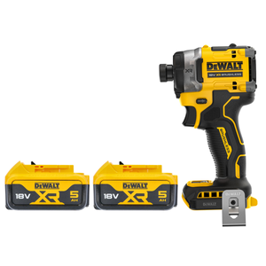 DeWalt DCF860N 18V XR Cordless Brushless Premium Impact Driver With 2 x 5.0Ah Batteries