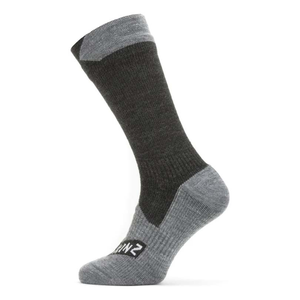 Raynham WP All Weather Mid Length Socks - Black/Grey Marl