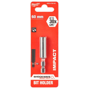 Milwaukee 60mm Shockwave Magnetic Impact Driver Bit Holder | 4932472062