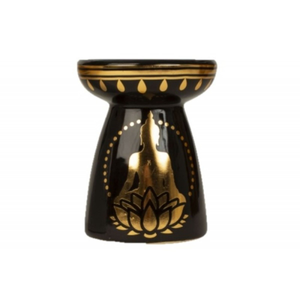 Buddha Ceramic Oil Burner - Black