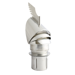125mm Dragon Chimney Cowl Powder Stainless Steel