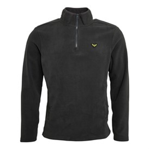 THREADBARE Mens Blade 1/4 Zip Fleece Slate