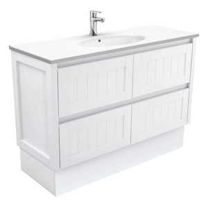 Rotondo Hampton 4 Drawers 1200mm Vanity On Kickboard 1 Tap Hole [165422]