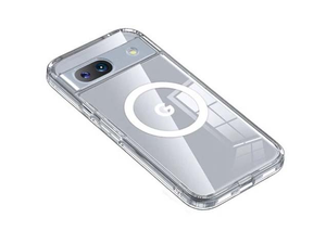 MagSafe Dual Design Case for Google Pixel 8a - Clear/White