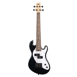 Kala UBASS-SB-BK-FS Solid Body 4-String Electric Ubass (Jet Black) inc Gig Bag