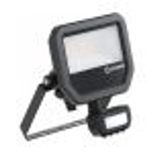 Ledvance LED Floodlight Aluminium Black 17W 2200lm 100D - 830 Warm White | IP65 - Motion And Light Sensor - Symmetrical