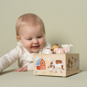Little Dutch - Wooden Farm Pop Up Animals