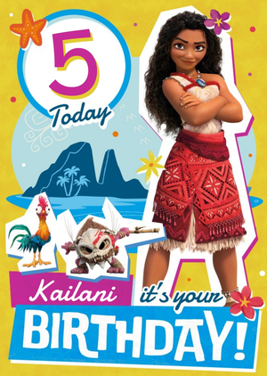 Moana It's your Birthday Card