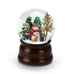 Snowman and Friends Musical Snow Globe