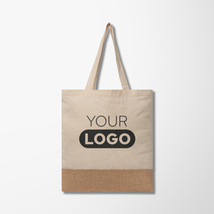 Veda 5 oz. Recycled Cotton & Jute Tote Bag