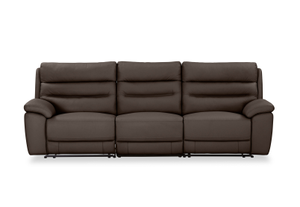BEARMAN LEATHER 3 Seater Sofa with 2 inbuilt Recliners