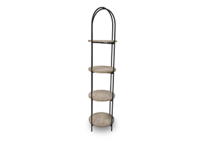 ADMIRABLE 4 Tier Round Bookcase