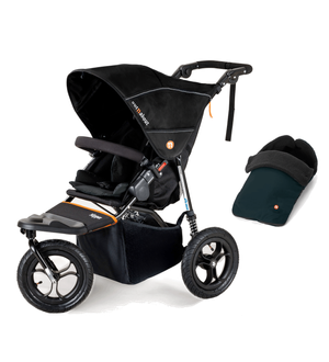 Out n About Nipper V5 Single Pushchair with Footmuff - Summit Black