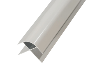 Chrome Aluminium External Corner for Storm 10mm Bathroom Cladding - 2.4m