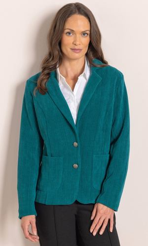 Cord Blazer - Peacock