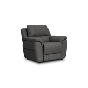 Theo Armchair in Elephant Grey Leather