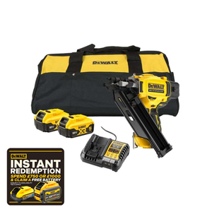 DeWalt DCN930NP2-GB 18V Brushless Framing Nailer with 2x 5.0Ah Batteries