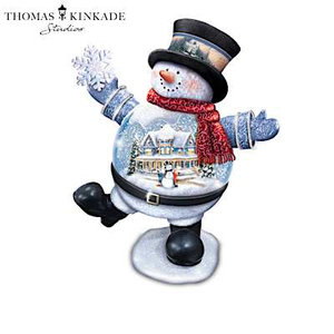 Thomas Kinkade Studios Snow Bellies Snowglobe Collection
