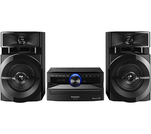 Panasonic SCUX100EK, Bluetooth Megasound Party, Hi-Fi System, Black